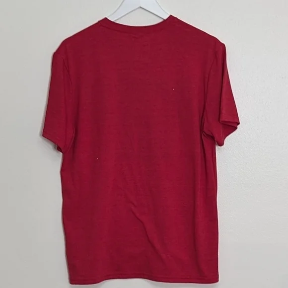 Pink Dinosaur Boutique Women's Small Red Gold Foil Kansas City T-shirt - Picture 4 of 6